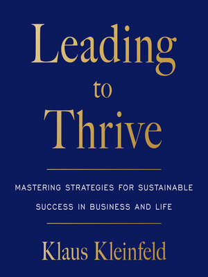 cover image of Leading to Thrive